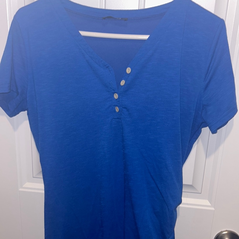 Casual V Neck Short Sleeve  Bodycon T Shirt Short Mini Dresses with Buttons